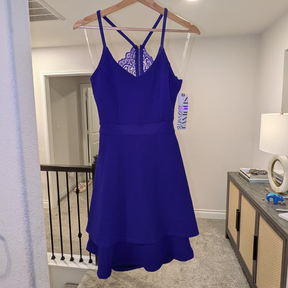 Almost Famous Blue Lace Dress